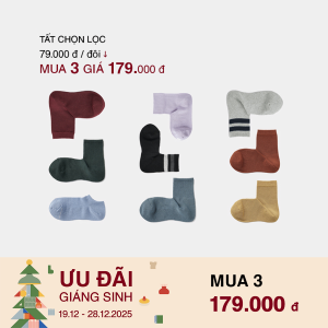 MUJI Tất Nữ Ôm 90 Độ Vải Gân To Không Bó Cổ Chân