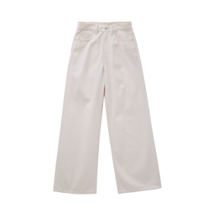 MUJI Quần Denim Nữ Ống Rộng