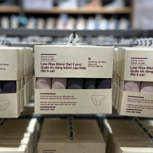 MUJI Quần Lót Bikini Cạp Thấp - Set 5 Cái