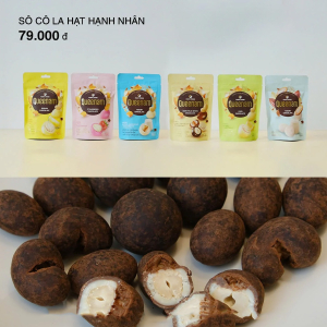 MUJI Sô Cô La Đen Sữa Trắng Phủ Hạnh Nhân Hạt Điều Mắc Ca 75g (Sản phẩm bán thùng - 20 túi)